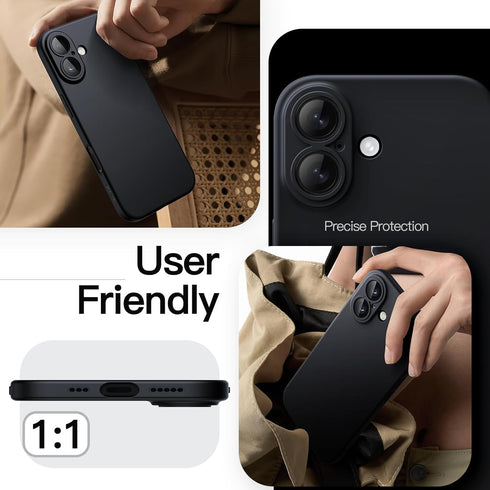 JETech 17 6.3-Inch, Slim Case for iPhone Ultra-Thin Lightweight Minimalist Phone Cover with Camera Lens Protection