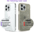 oakxco Transparent Hybrid Hard Shell Plastic & Soft Silicone Rubber Bumper Case for iPhone 15 Pro Max, Lightweight