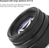 Large Aperture Lens, 35mm F1.6 C Mount, Aluminum Alloy Optical Glass, Manual Fixed Focus Portrait Camera Lens Accessory