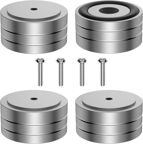 Tertullus 4 Sets High-End HiFi Aluminum Speaker Feet, Shock Base Pad Spikes,40x20mm,Shockproof