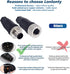 M12 4 Pin Male & Female Socket Panel Aviation Wire Connector, 12mm Outdoor Waterproof IP67, 4 Sets