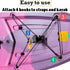 Universal Chain Link Cargo Net Mount for Inflatable Kayak Fishing Kayak for Action Camera/Smartphone/Digital Camera