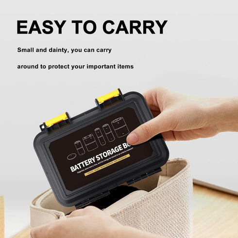 CR2 CR123A Lithium Battery Organizer Case, 28 Slots, Waterproof Hard Case for CR17345/CR16340/CR18350, Explosionproof