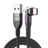 Statik PowerPivot USB to USB C Cable Fast Charging, 360 Rotating Head USB C Charger Cable, 15W USB to C Cable, 6ft/1m