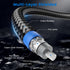 6ft 90 75 High-End Subwoofer Cable - Right Angle RCA Cable | OFC Coaxial | Dual Shielded | Home Theater, Hi-Fi Audio