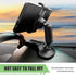 Hugwits 360 4-7 Inches Car Phone Holder, Degree Rotation Clip-on Dashboard Phone Holder, Multifunctional Mobile Phone