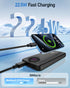 GrnOas.E Bank,10000mAh 22.5W Cables4 2 Powerbank,5V/3A Power Max Portable Charger Built in Outputs Inputs External