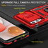 Samsung Galaxy A42 5G Case with Slide Camera Cover, Military Grade Shockproof Armor Heavy Duty Case - Red