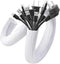 AGPTEK White Cable Sleeve Cover, 2 Pack 5ft Cord Management Wire Organizer for Home Office, Protects Cords from Chewing