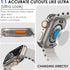 Ultra Look - Fullife 2 in 1 Waterproof Case for Apple Watch Series 6 44mm with Front & Back Protective Bumper Cover