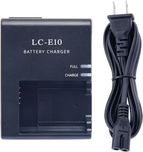 LP-E10 Cameras Charger for Canon EOS Rebel T7 T6 T5 T3 T100, LC-E10 LC-E10C LC-E10E Batteries Power Supply