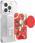PopSockets Phone Wallet, Expanding Grip, Wireless Charging Compatible, Wallet for MagSafe - Campari