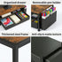 2-Tier 2 ECOLOVI Desk Organizer and Accessories, Computer Monitor Stand Rise with Storage Drawer & Pen Holders, Laptop