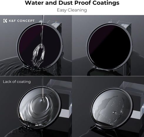 K&F Concept 49mm ND100000 ND Camera Lens Filter, 16.6-Stops Fixed Neutral Density Filter with Multi-Layer Coatings