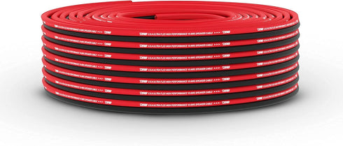 DS18 SW-12GA-100RB 12-GA Ultra Flex Speaker Wire 100FT Red and Black - Speaker Cable for Audio Applications
