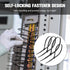 Cable Zip Ties, 400 Pack Black Assorted Sizes 12+8+6+4 Inch, Multi-Purpose Self-Locking Nylon for Home, Office, Garden