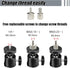 2-Be-Best 7.87IN 20CM 1/4" M4 M6 Projector Wall Mount Mini Projector Mount Length / Wall Projectors Mounts Adjustable