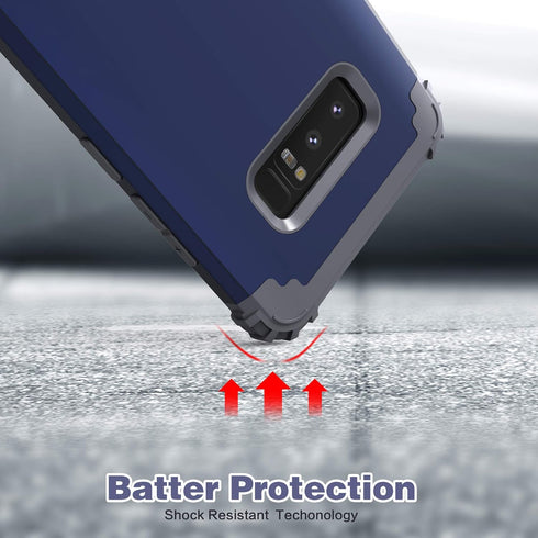 IDweel Galaxy Note 8 Case - Blue Shockproof Slim Hybrid Heavy Duty Protection Cover for Galaxy Note 8