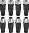 MECCANIXITY 5 Pin M12 Male & Female Aviation Wire Connector, 4 Set Waterproof IP67 Circular Connector for Networks