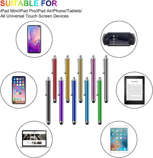 Stylus Pens for Touch Screens, SLKIJDHFB 20 Pack Universal Capacitive Pens for iPad, Tablets, Samsung Galaxy