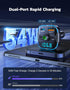 RIWUSI 5.3 36W+QC3.0 18W, 2-in-1 Bluetooth Car AdapterPD FM Bluetooth Transmitter Dual Stronger Mics& Fast Car Charger