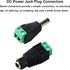 MILAPEAK 10 Pairs DC Power Pigtail Cable 12V 5A Male & Female + 10 Pairs DC Power Jack Plug Adapter Barrel Connector.