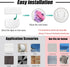 Upgraded 2 Pack Self-Adhesive Wall Mount Holder for Kasa Smart Security Camera EC60, No Drilling Easy Installation