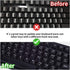 CaseBuy 2PCS Thai Keyboard Stickers, Thai-English Keyboard Letters Replacement Sticker White Font on Black Background