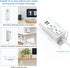 Kungfuking Power Strip with USB, Wall Mountable Surge Protector, 2 AC Outlets & 2 USB Ports, 6.56 FT White
