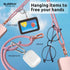 SURPHY Phone Lanyard Crossbody, Adjustable Cell Phone Lanyard with 2 Pack Phone Tether Tab, Two-Color Braided Phone