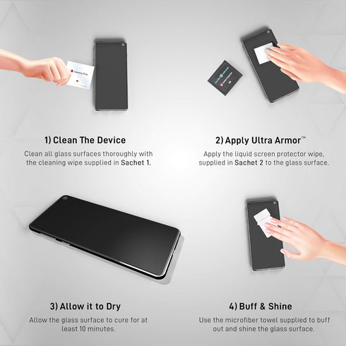 Liquid Glass Screen Protector - Wipe On Nano Protection for All Smartphones, Tablets, and Watches