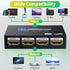BolAAzuL 4K 1X4 1 4 2ft 3D 1080P 1 4 HDMI Splitter in Out with HDMI Cable Mirror/Duplicate Only, Powered, for Copy