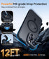 CANSHN Magnetic Case for iPhone 15 Pro, Translucent Matte Shockproof Protective Cover with Full Camera Protection