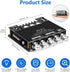 Romicta 2.1 5.0 200W 12-24V Channel Bluetooth Amplifier Board HiFi Subwoofer Audio AMP with Treble Freq and Bass