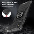 Military Grade Case for Samsung Galaxy A51, Built-in Kickstand Heavy Duty Shockproof Cover (Black)
