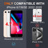 RMOCR Military Grade Heavy Duty Shockproof Phone Cover with Wrist Lanyard Strap for iPhone 8/7/SE 2022 2020 with Screen