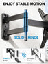 Pipishell Full Motion TV Wall Mount for 26-60 inch TVs, Swivel Tilt Extension, Holds up to 77 lbs