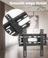 Fixed TV Wall Mount Low Profile for 17-42” Universal Small Flat TVs & Monitors, Slim Bracket Fits 8" Wood Studs Max