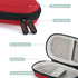 GLCON Red Mini Portable Case for Kardiamobile EKG Heart Monitor, Hearing Aids, In Ear Monitor - Small IEM Carrying Case