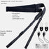 YMTHamaz3 Photographers,Washable,Black,58 Inch Camera Neck Strap Thin,Binocular Strap with Neoprene Padding,Camera