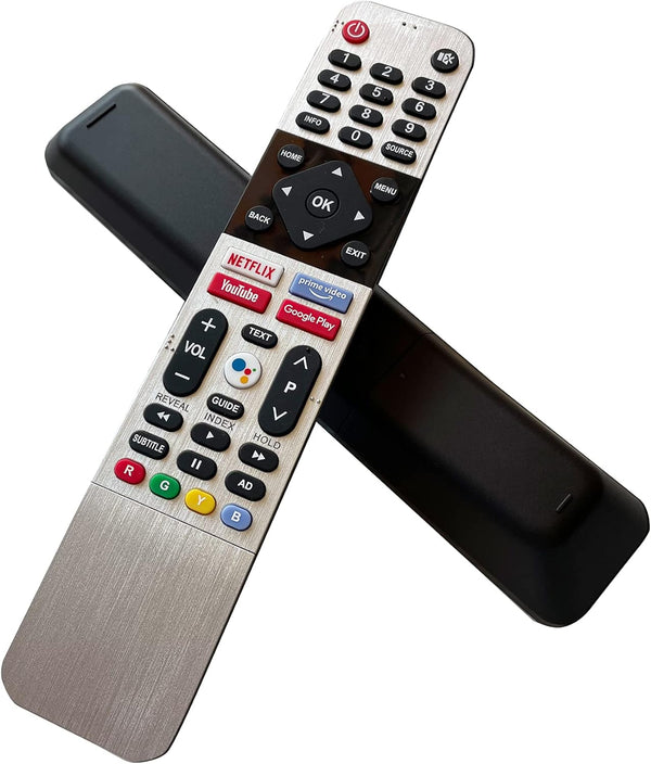 MATCOM Replacement Remote Controller for Skyworth Android TV, Compatible with 539C-268920-W010, Silver