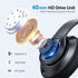 Bluetooth Headphones Over Ear, Wireless Hi-Fi Stereo with 60 Hours Playtime, Foldable, Deep Bass, 6 EQ Modes,