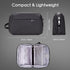DDgro Travel Organizer Mini Pouch, Small Accessories Case for Cable/Charger & Tech Essentials (Black-Mini)