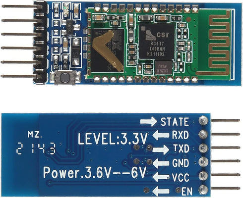 3Pcs HC-05 Wireless Bluetooth RF Transceiver Module, 6 Pin Wireless Serial Port Communication