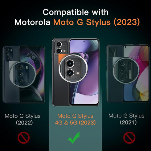 JETech Screen Protector for Motorola Moto G Stylus 2023 4G/5G, 9H Tempered Glass Film, HD Clear, 3-Pack