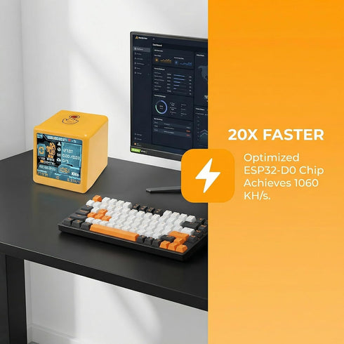 Hizusoa V2 ESP32 1060 Nerdminer NM Smart TV BTC Solo Lottery Miner Lower Power Consumption Hashrate Reach KH/s Silent