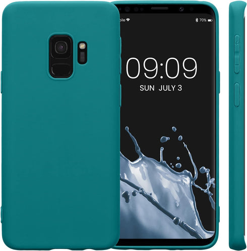 kwmobile Samsung Galaxy S9 Case, Soft Slim Protective TPU Silicone Cover, Teal Matte