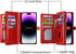 Compatibility: Flip Case for iPhone 12 Pro Max (6.7 Inch Display, Released 2020), Supports Wireless Charging, Red
