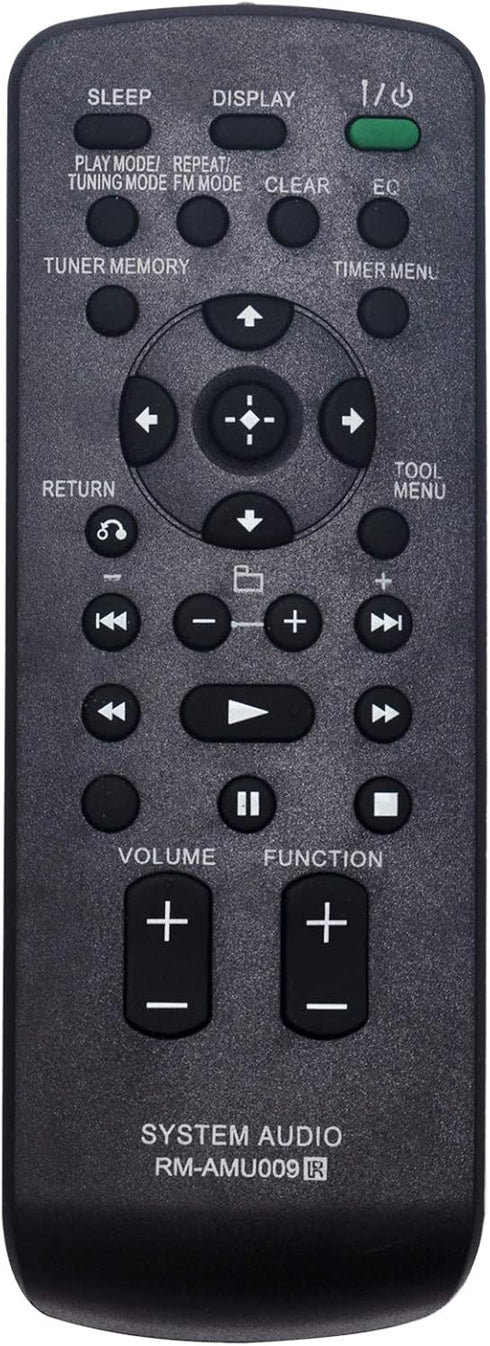 AIDITIYMI RM-AMU009 New Replacement IR Remote - Fit for Sony Mini Hi-Fi Component System Models