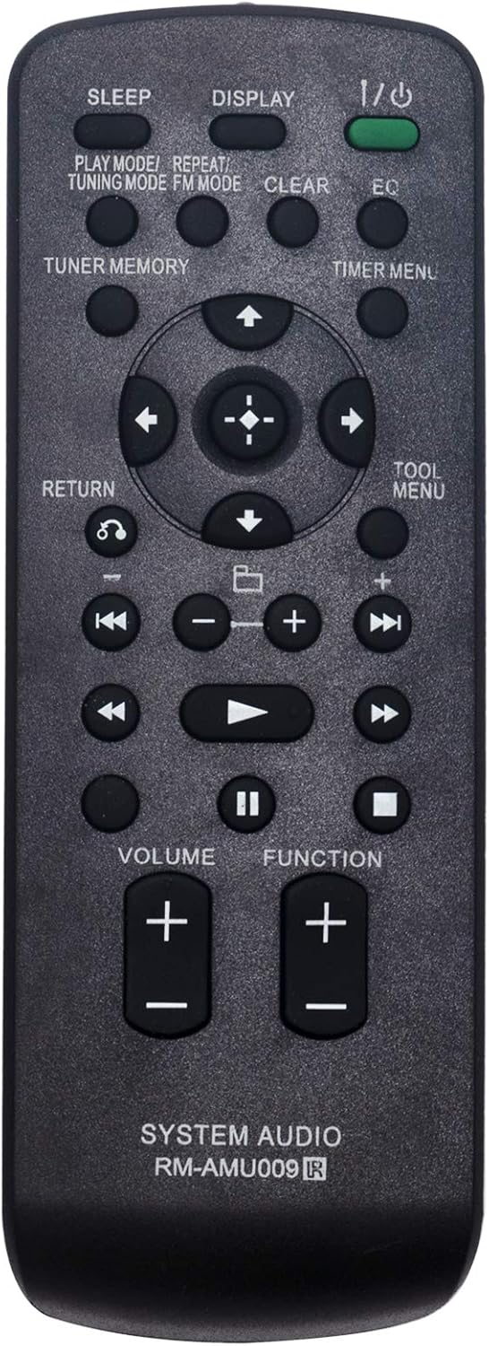 AIDITIYMI RM-AMU009 New Replacement IR Remote - Fit for Sony Mini Hi-Fi Component System Models